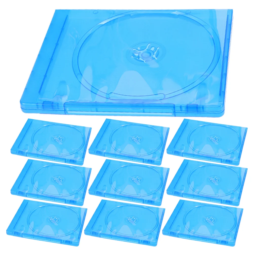 10 Pcs Pluggable Packing Box CD Case Soft PP Binders Translucent Boxes Wrapping