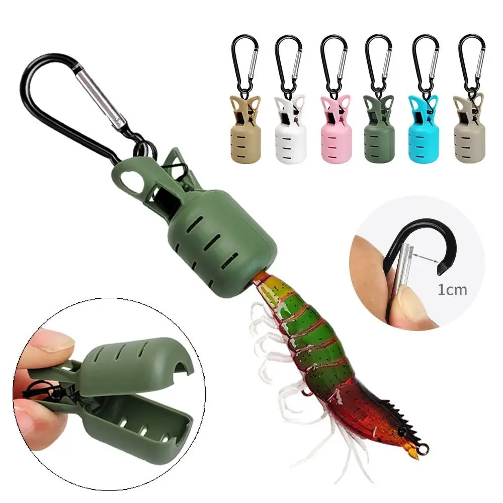 Durable With Carabiner Squid Jig Fishing Tackle Universal Bait Protector Cuttlefish Umbrella Lure Cap Fishing Accessories