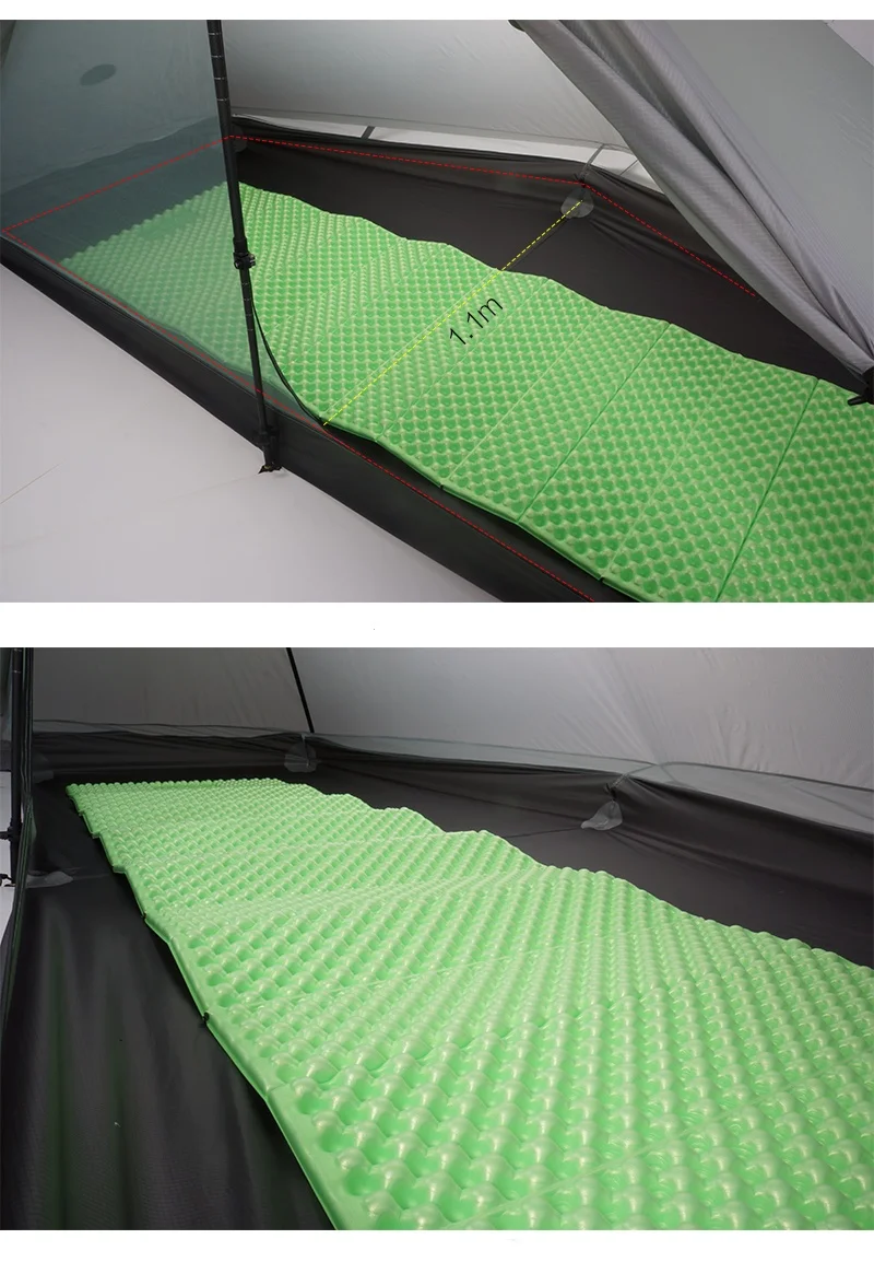 3F UL GEAR Lanshan 1Pro 2026 Zelt Outdoor Ultraleicht Camping Zelt 690g/1,52lb Silpoly Zelt T-zip Tür Wasserdicht Wandern Klettern – Detail 13