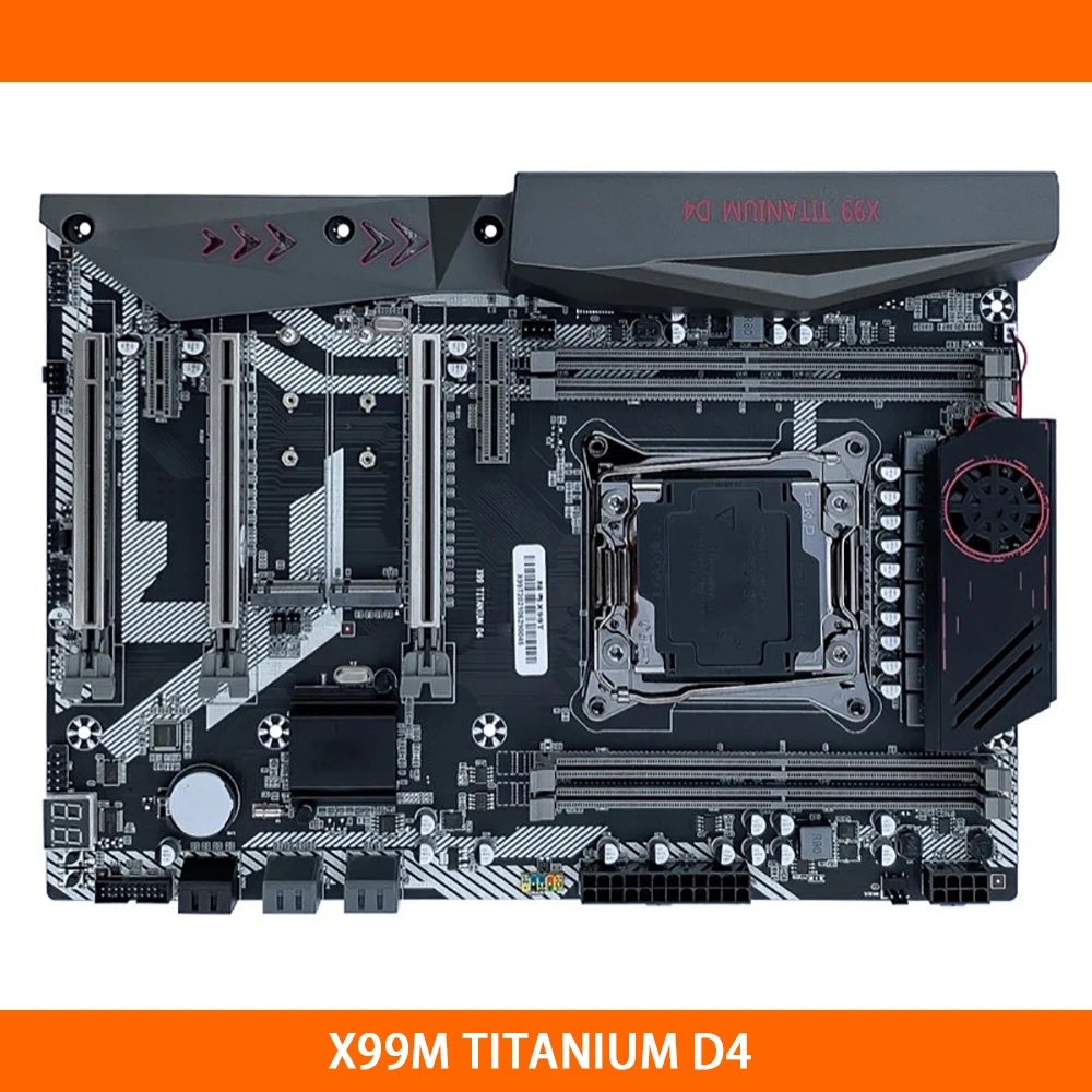 

X99 For JGINYUE X99M TITANIUM D4 LGA 2011-V3 DDR4 256G BPCI-E 3.0 ATX Desktop Motherboard High Quality Fast Ship