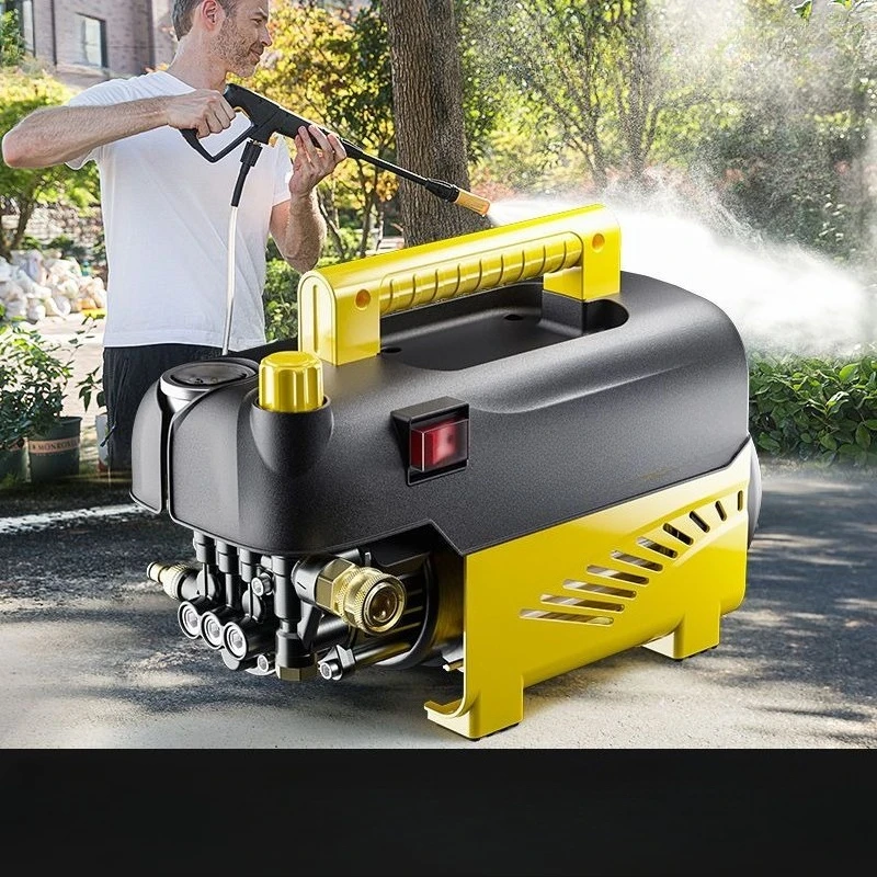 Portable Auto Cleansing Kit, High Performance Pressure Boost Pump with Powerful Spray Nozzle and Compact Vehicle Scrub Brush