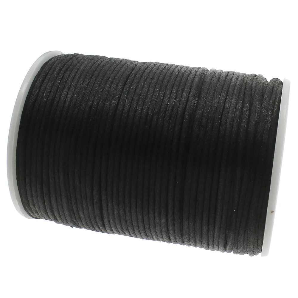 100m 2mm Nylon Cord Thread Chinese Knot Macrame Cord Plastic String Strap DIY Rope Beads Necklace European Bracelet  Making