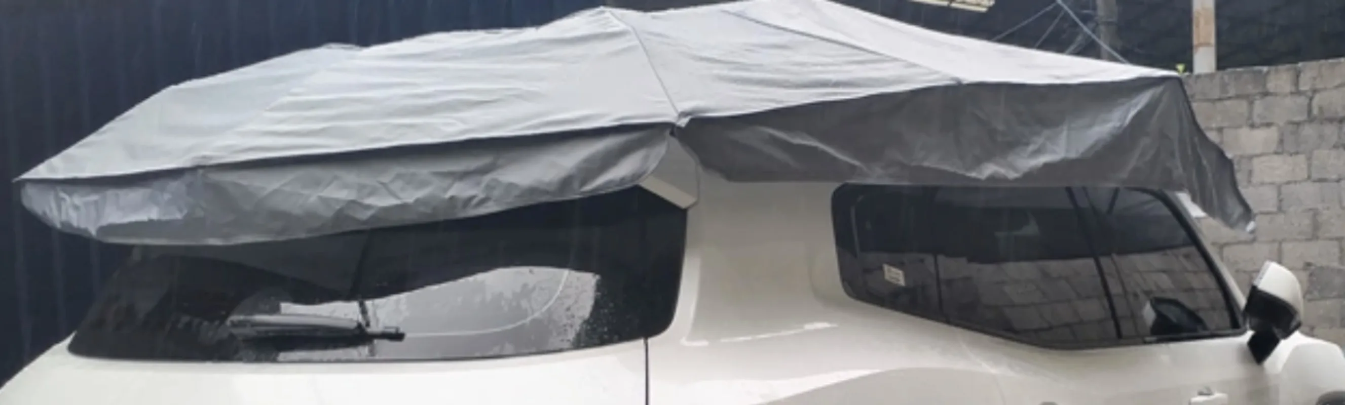 Fully automatic folding car roof canopy, outdoor mobile awning, vehicle sunscreen and heat insulation protection carport