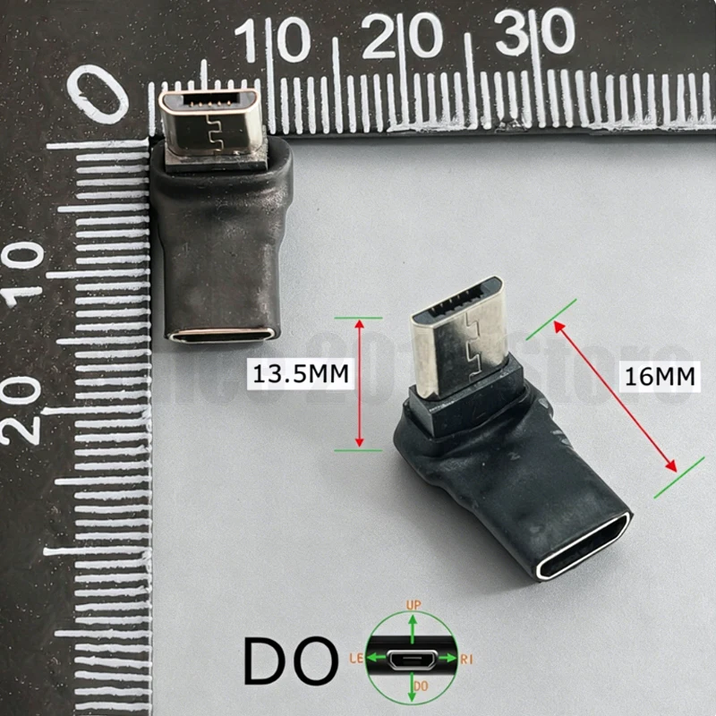 Micro 5P M zu F90 ° UP/DO/LE/RI-Erweiterungsadapter zum Aufladen und zur Datenübertragung/kompakter Platzverbrauch für Mobiltelefone/Tablets/Gaming-Geräte – Detail 16