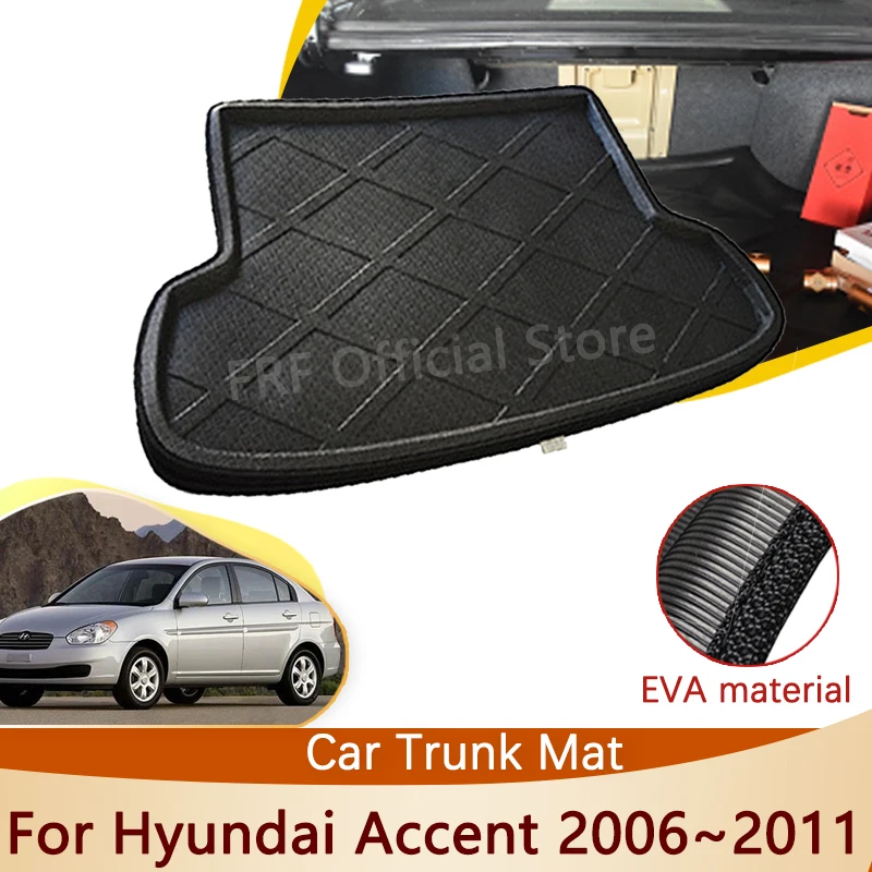 For Hyundai Accent MC 2006 2007 2008 2009 2010 2011 Verna Accessories Trunk Mat Floor Tray Waterproof Liner Cargo Boot Carpet 1x