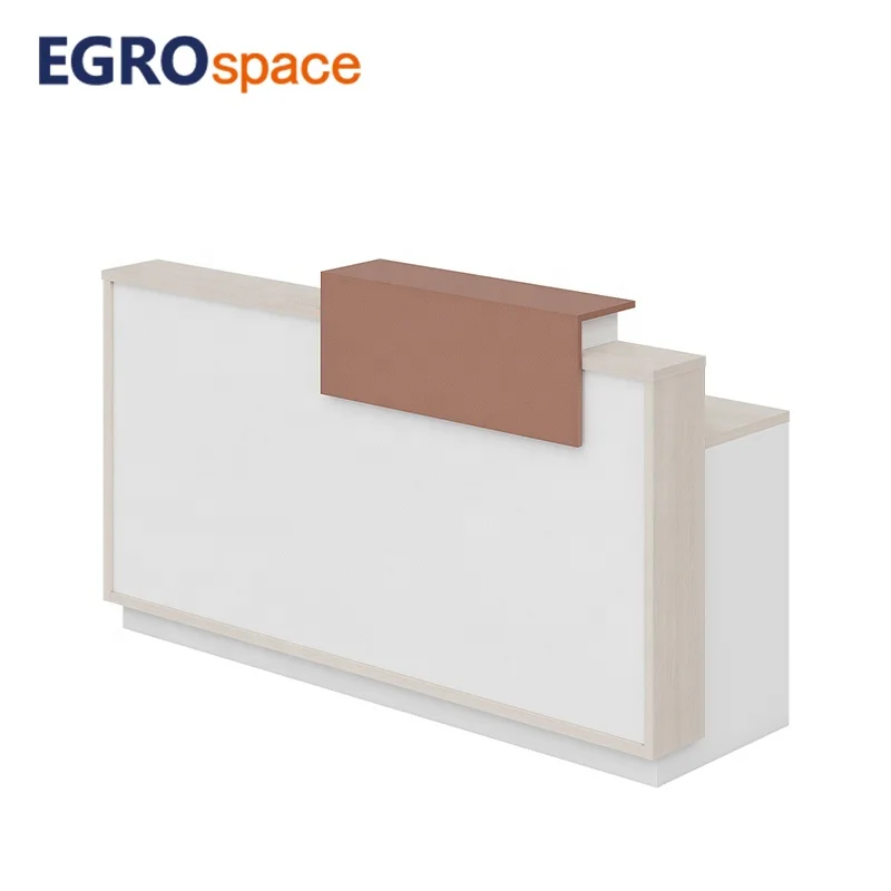 

New Design Reception Wholesale White Wood Office Beauty Simply Person Counter Desk