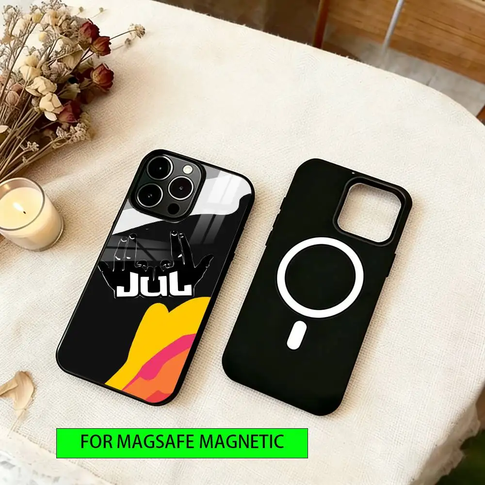 Rapper JuL Phone Case For iPhone17,16,15,14,13,12,11 Plus,Pro Magnetic with Magsafe Wireless Charging