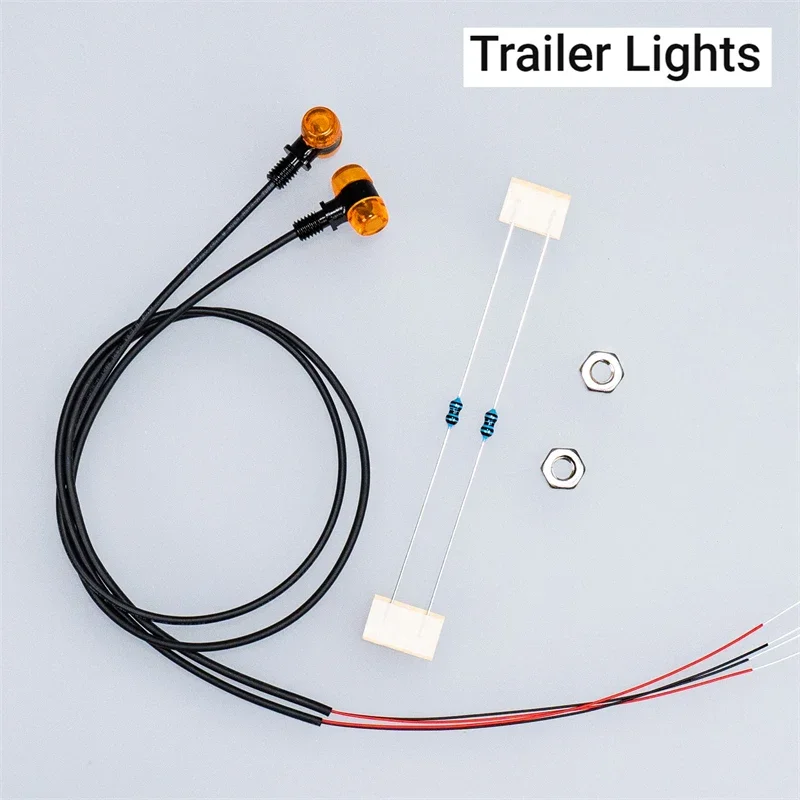 LED Position Lights Side Lights for 1/14 Tamiya RC Truck Trailer Tipper Scania 770S Actros 3363 Volvo MAN LESU Modification Part