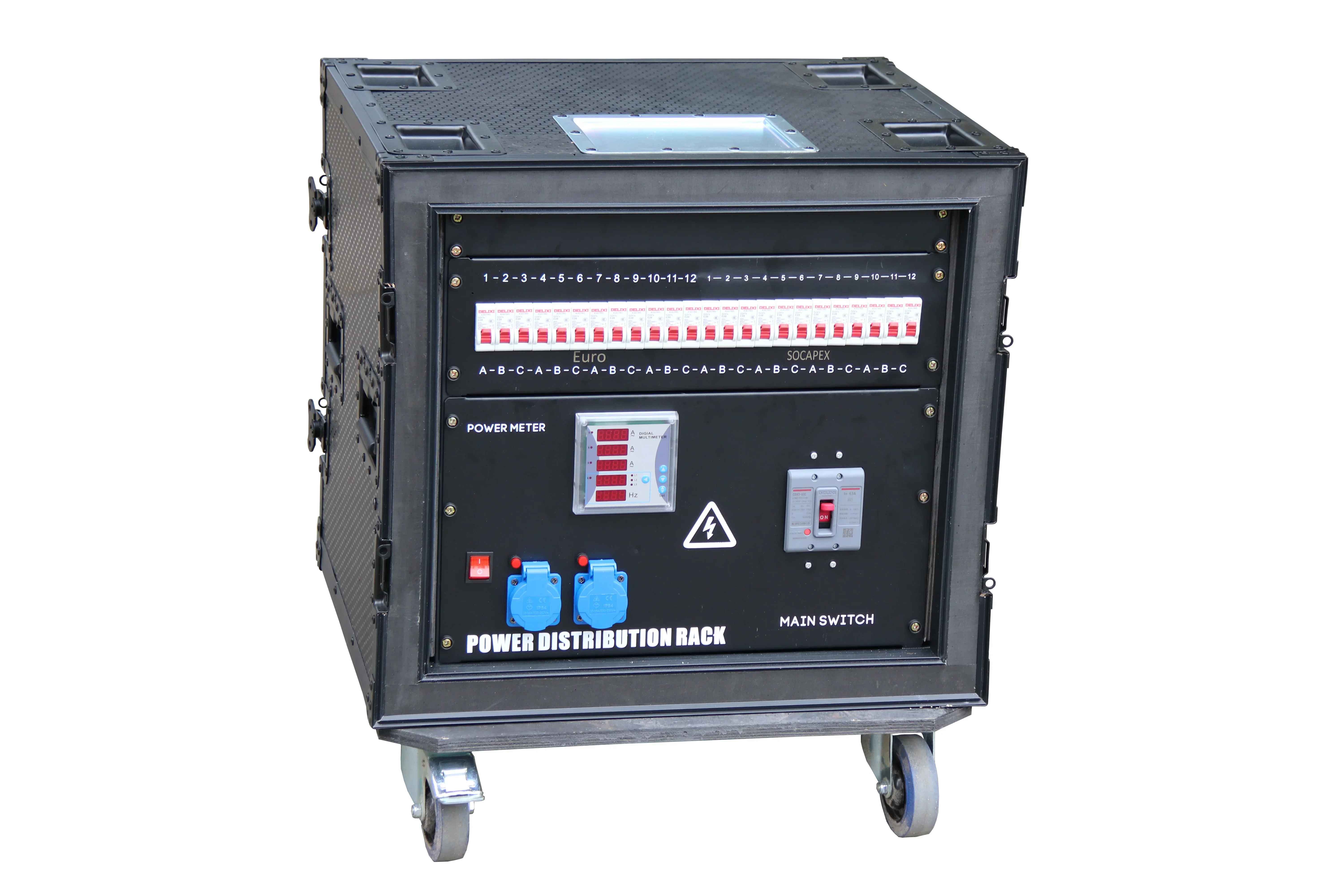 

Profrccional Audo-Stage Power Equipment 63A Power Rack Распределительная коробка с каждым выходом имеет выключатель