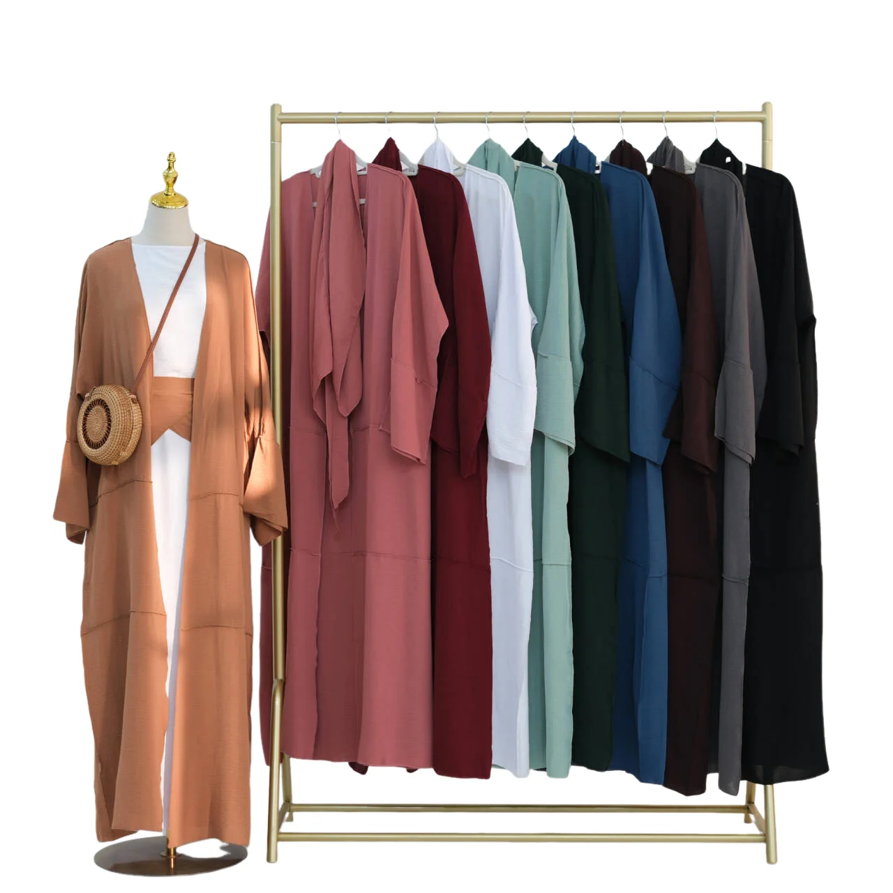 

Eid Women Abaya Long Sleeve Open Cardigan Dress With Wrap Muslim Party Jalabiya Ramadan Abayas Morocco Kaftan Arab Long Robe New