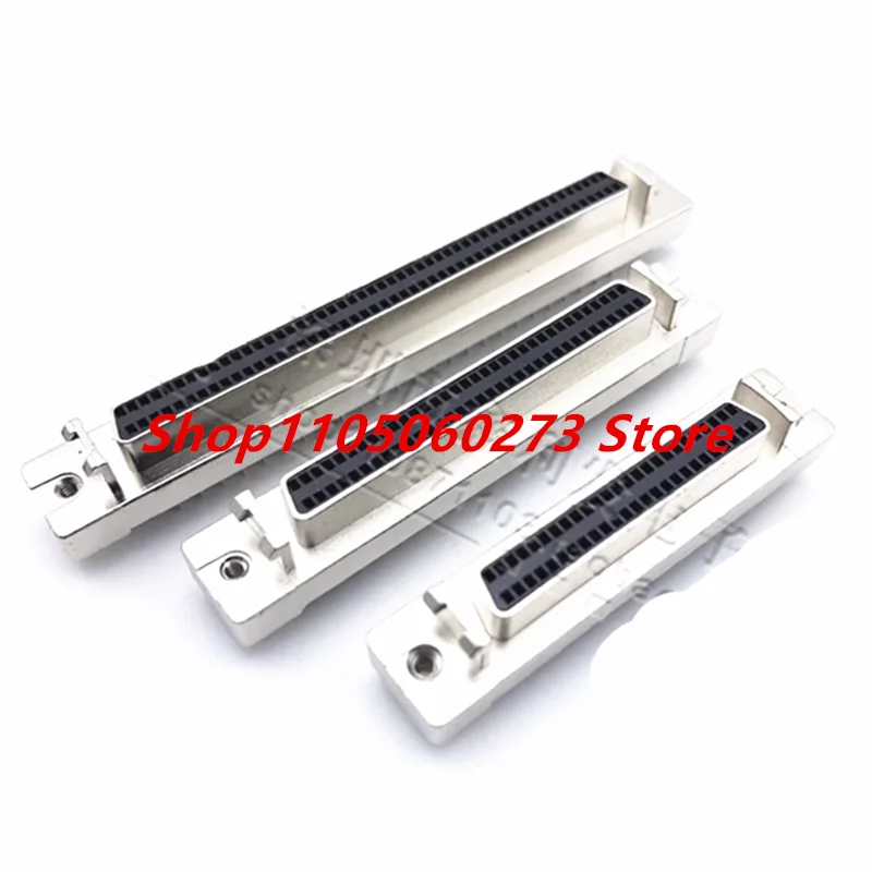 2PCS Servo motor socket, SCSI-50 /SCSI68/SCSI100PIN. Straight pin female seat HPDB hole type 180-degree straight female head.