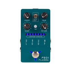 FLAMMA FS01 Drum Loop Drum Machine Looper Guitar Effects Pedal 20Min Looper 11 Different Rhythm Styles