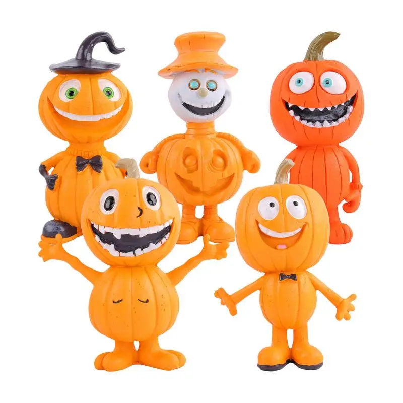 

Halloween Pumpkins Resin Pumpkin Statues Spooky Halloween Pumpkin Figurines Decor Halloween Table decor Festive & Party Supplies