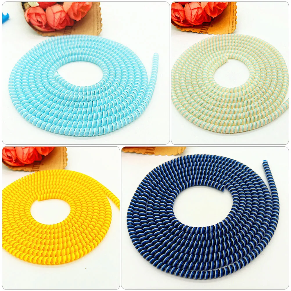 

Cable Protectors Sleeve Wire Organizer Spiral Saver for Phone Computer Network Cables Durable Anti-Tangle