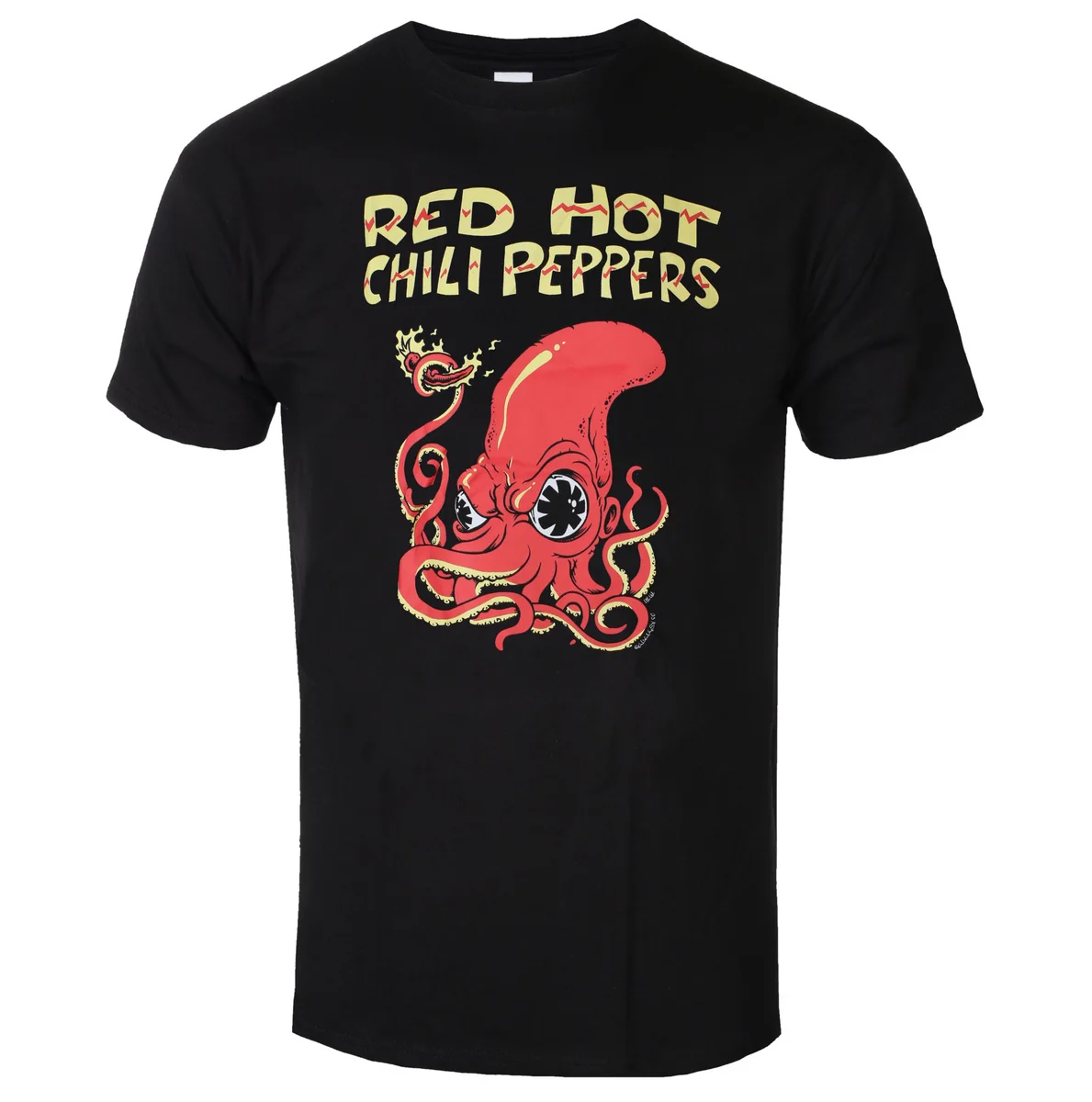 Camiseta de la Banda de Rock Funk Red Hot Chili Peppers con Estampado de Pulpo, Estilo Casual Urbano para Hombre y Mujer