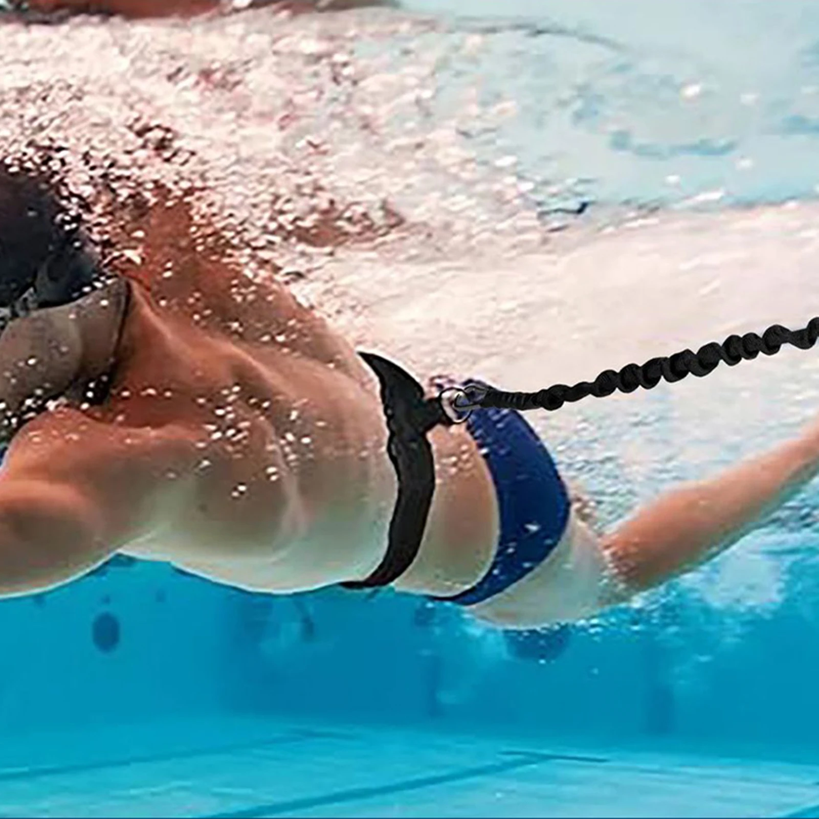 

Swimming Resistant Belt Pool Swimming Training Aid Resistant Belt Aquatic Sport Practice Accessories Portable Safety Strap