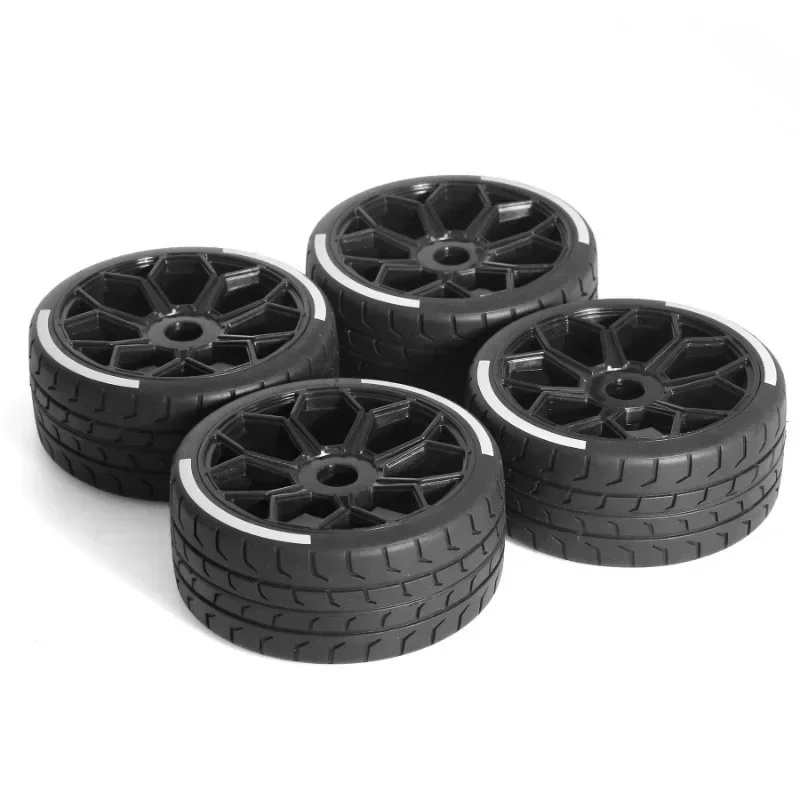 RS Rubber Black Tire 102 Tyre 17Mm Wheel Hex For Arrma 1/7 Infraction Felony Limitless RC Car Upgrade Parts