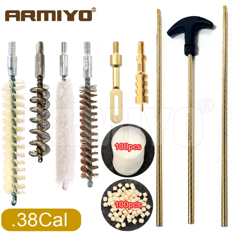 Armiyo 720mm Länge Drehbare Rohrreinigungsbürste 20~100 Stück Wollfilzpads 100 Stück Patches Passend für 4,5/5,5/7,6/9/18,5mm – Detail 5