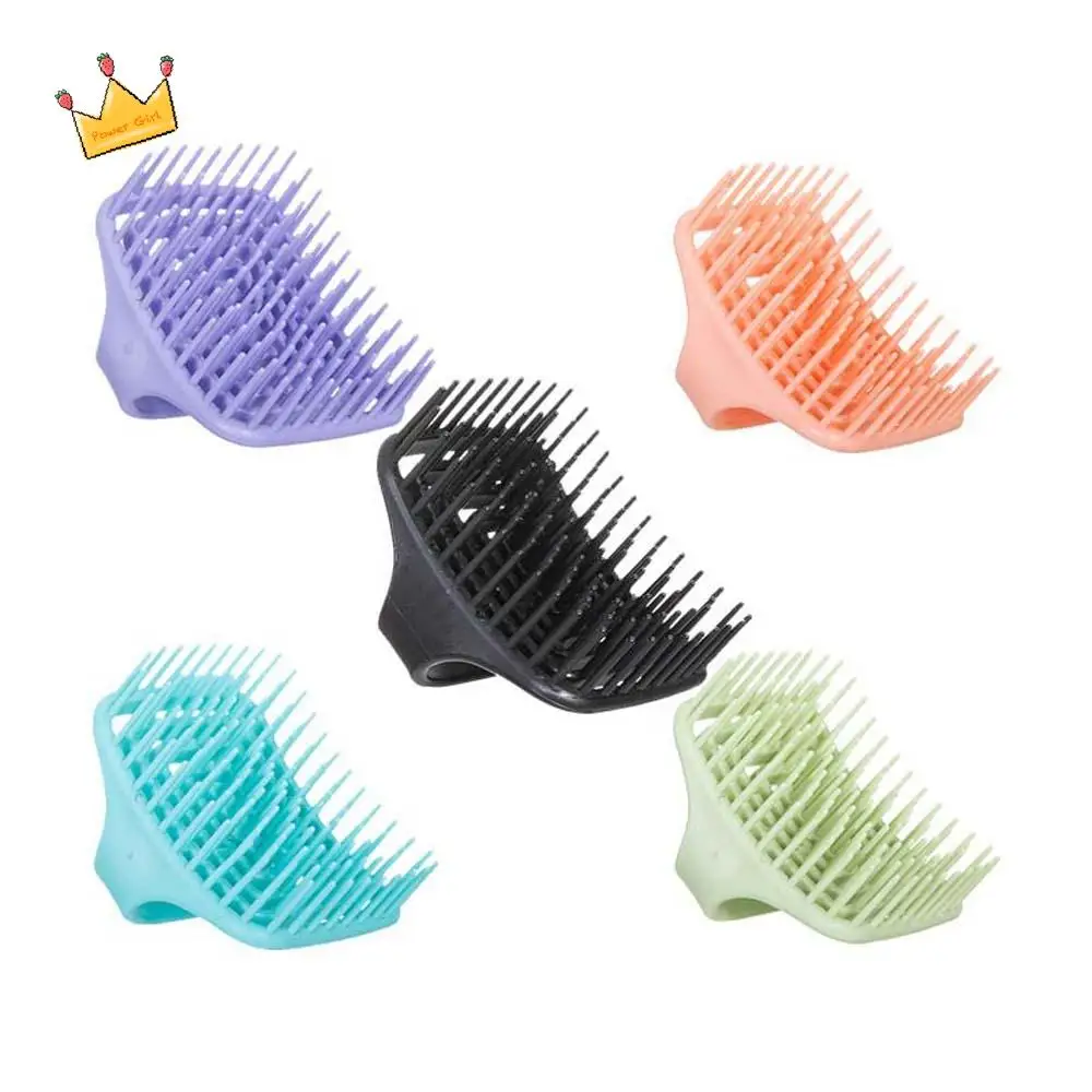 

Hollow Brush Head Shampoo Brush Hair Care Tool Body Brush Hair Washing Comb Arc-shaped Wet and Dry Scalp Massage Brush