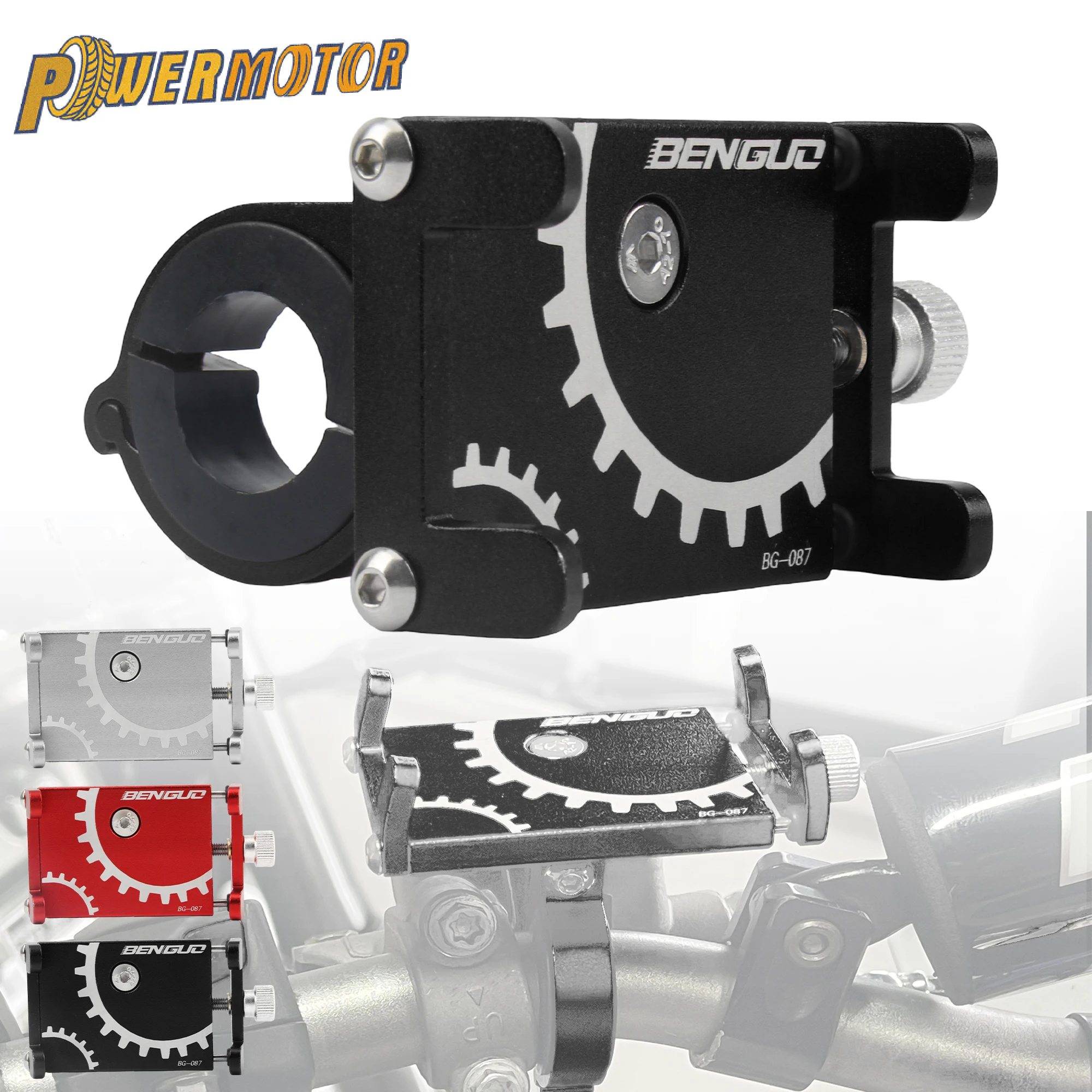 Motorcycle Phone Holder Mount Universal GPS Mobile Cell Motorbike Stand Bracket Handlebar Anti Slip Clip Modification Parts