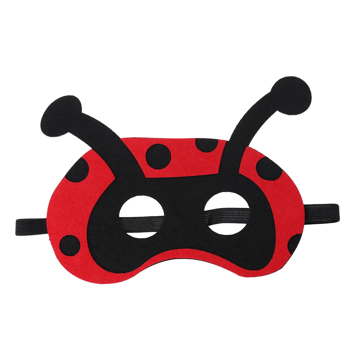 Cartoon Animal Masks Half-face Eye Masks Cosplay Costume Supplies Party Favors for Kids Boys Girls (Ladybird)