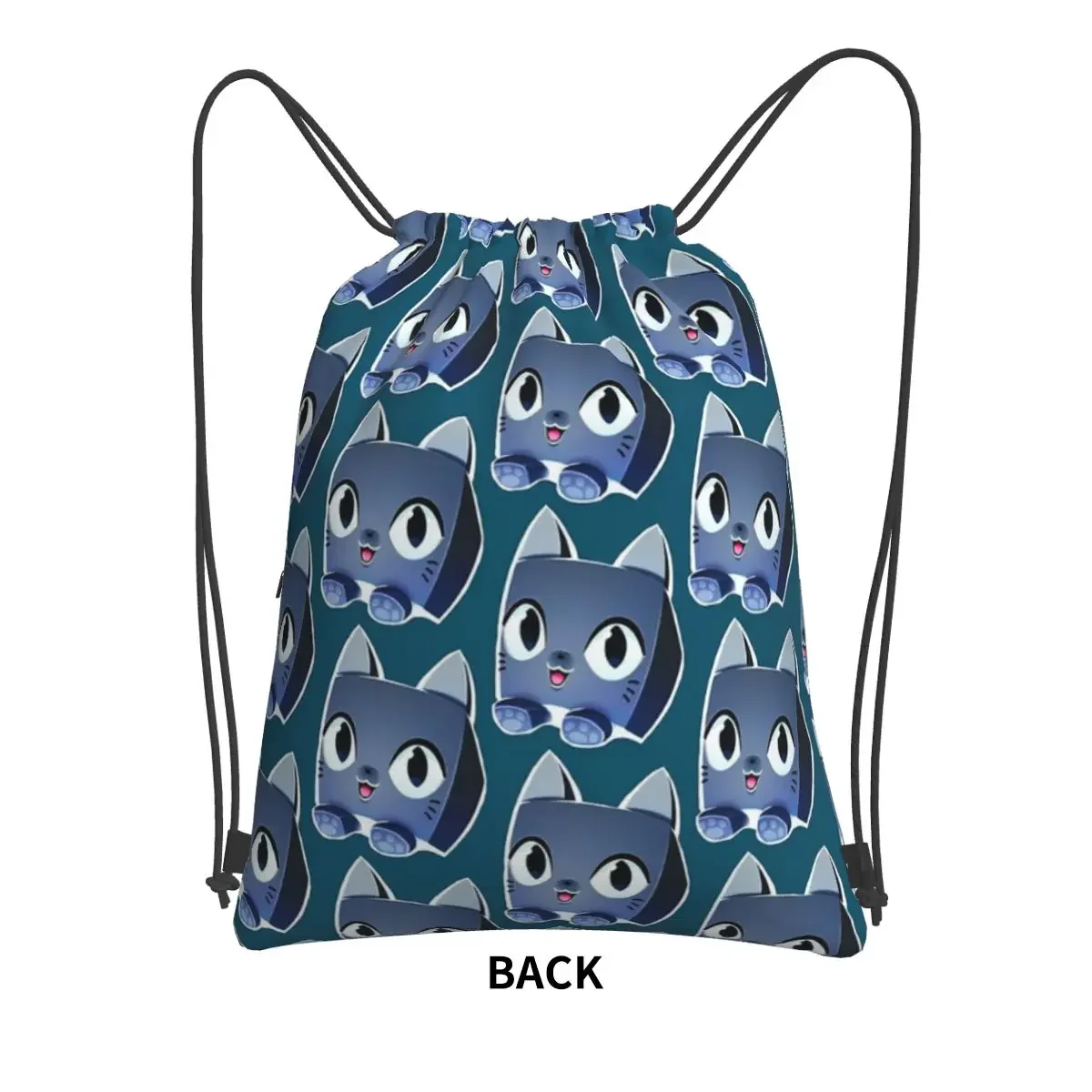 Pet Simulator X Code Backpacks Drawstring Bag Multi-function Drawstring Bundle Pocket Book Bags For Travel Sport Man Woman