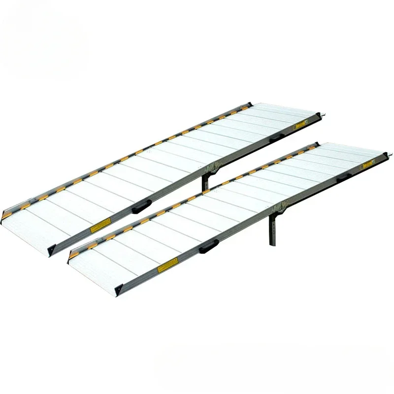 Outdoor portable lightweight 6 foot aluminum alloy access portable folding ramp for wheelchair