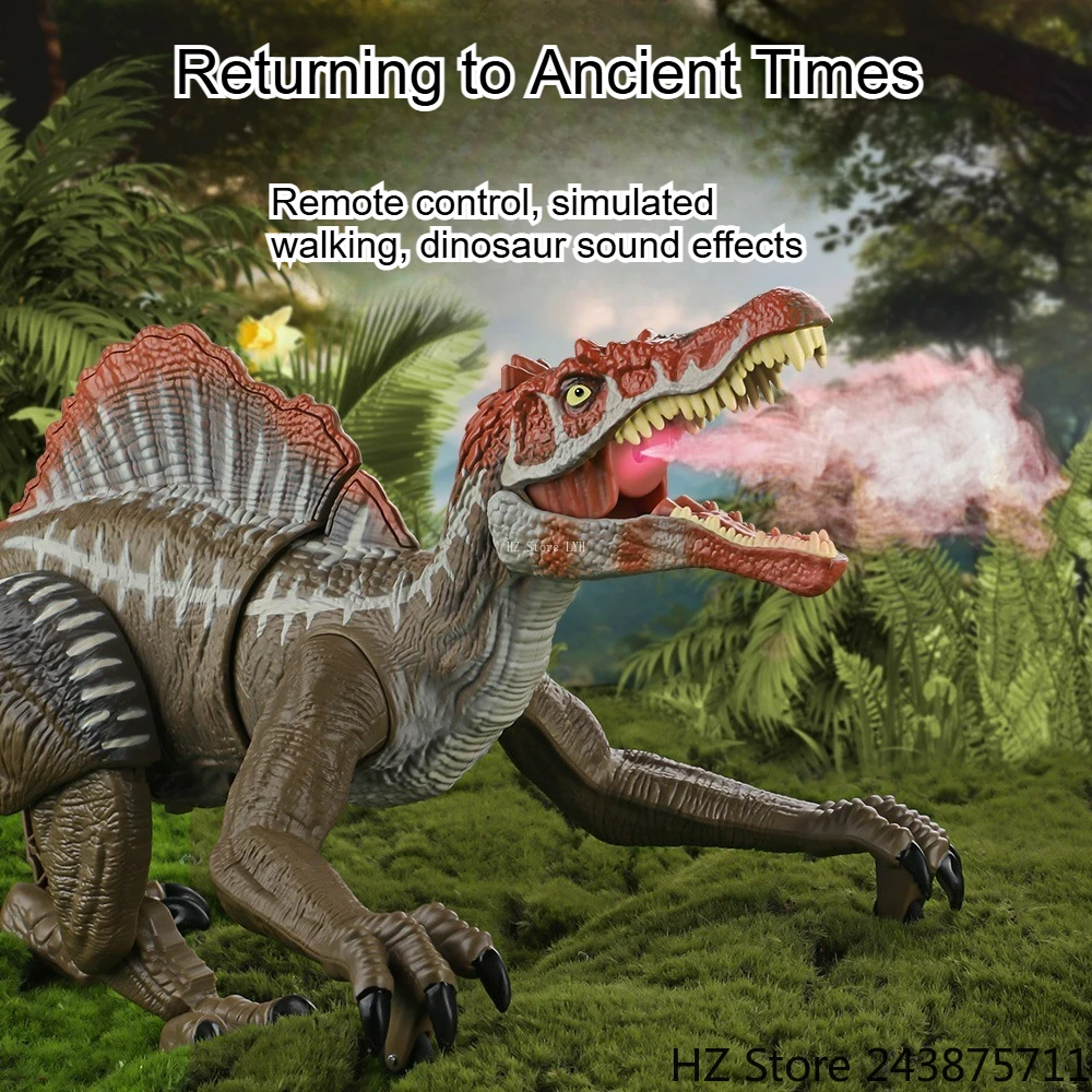 

Юрский пульт дистанционного управления, спинозавр, динозавр, игрушки, радиоуправляемые динозавры, игрушки-роботы, спрей, моделирование ходьбы, детский подарок на день рождения