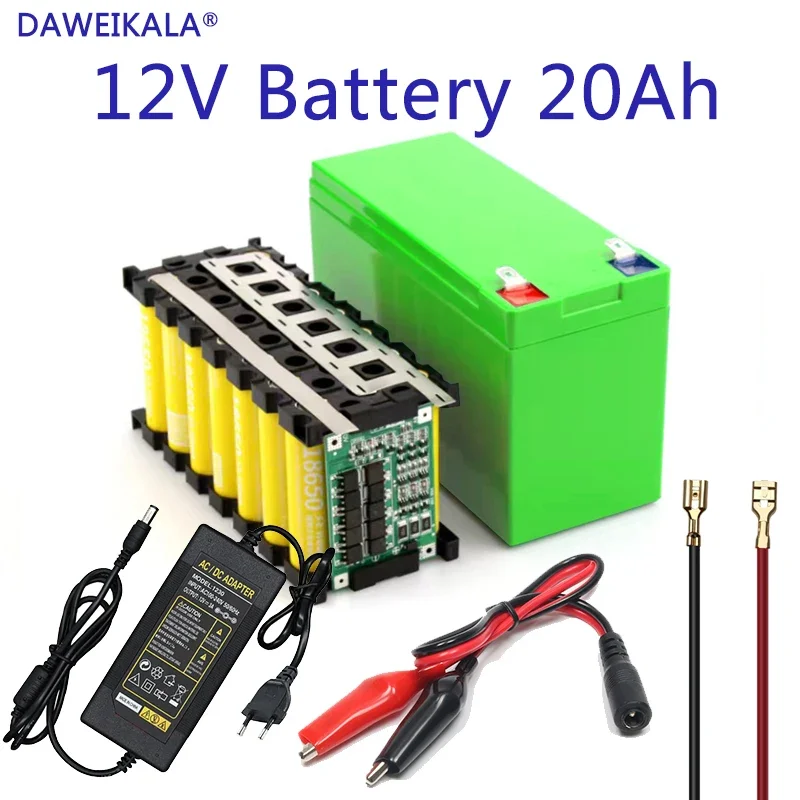 2024 12V 18650 Pack 18650 lithium battery recharable battery Solar storage Battery Electric lighting 12V 3A Charger