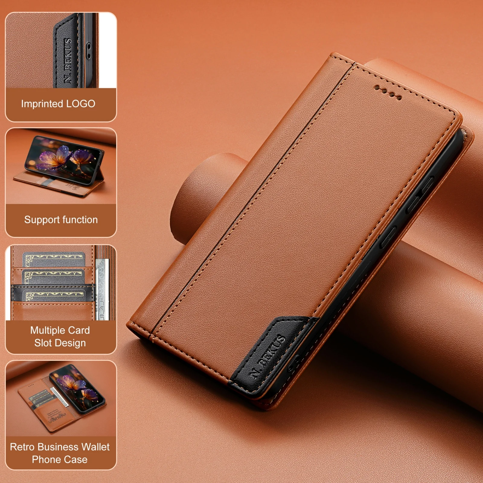 

Для Xiaomi 15T Pro 5G Роскошный кожаный чехол RFID-карта 360 Защитный чехол для телефона Funda Xiaomi 15T Pro Чехол Mi Phone 15 T T15 Магнитный чехол