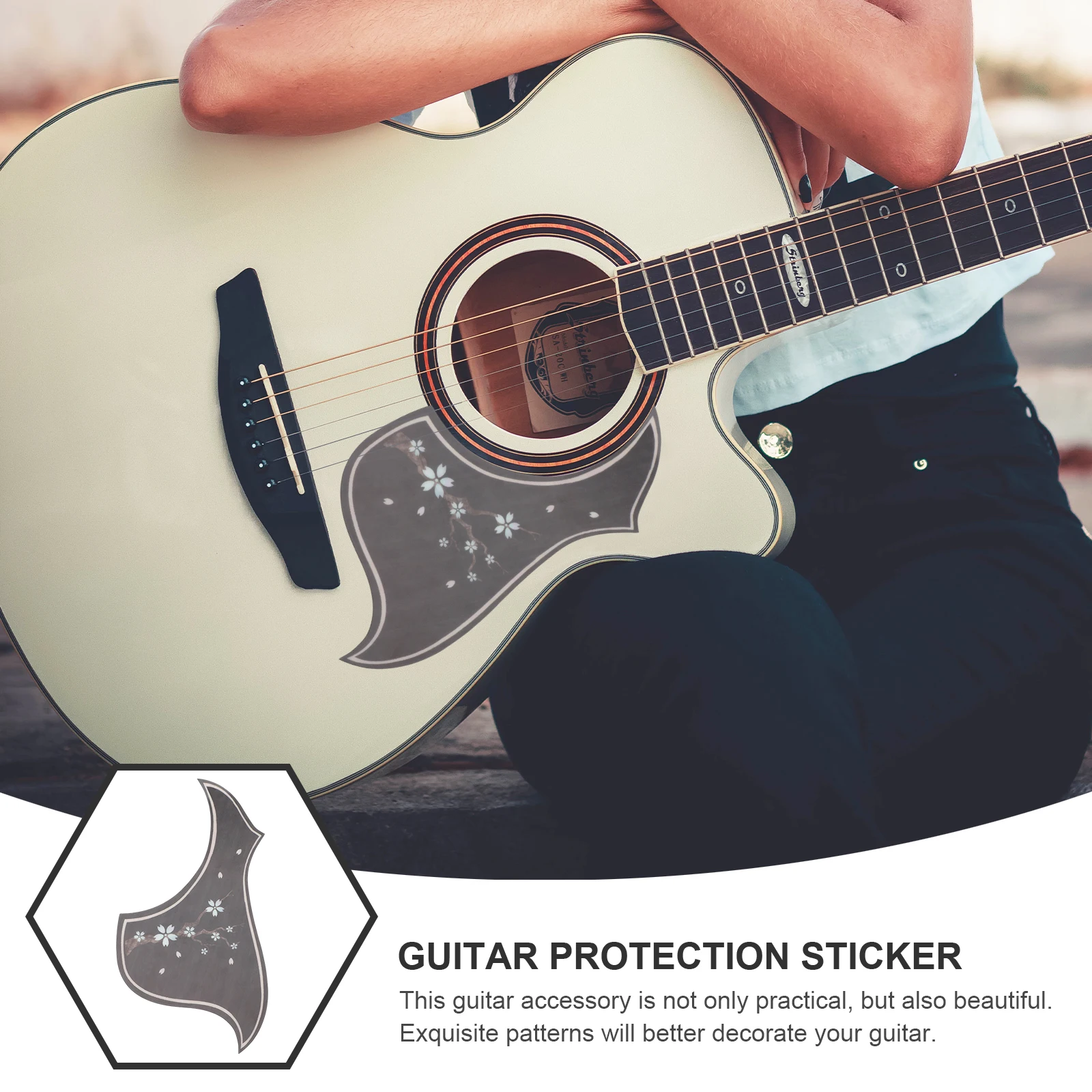 

Guitar Finger Protectors Protective Plate Protection Board Sticker Fret