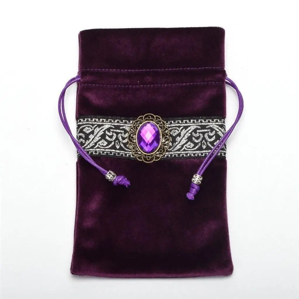 

Sparkle Velvet Tarot Cards Pouch Altar Cloth Set Divination Tapestry Bag for Tarot Card Case Storage