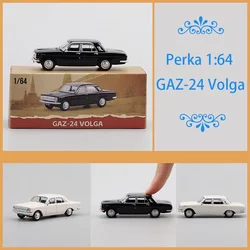 Perka 1:64 Scale GAZ-24 Volga Alloy Car Model Ornament Souvenir Display Collection Hobby Gift