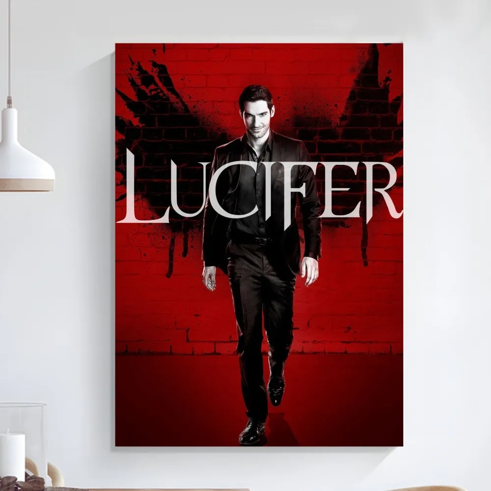 Lucifer TV Serie Poster Art Self-adhesive Art Small Poster HD Quality Poster Wall Art Painting Study Wall Decoration