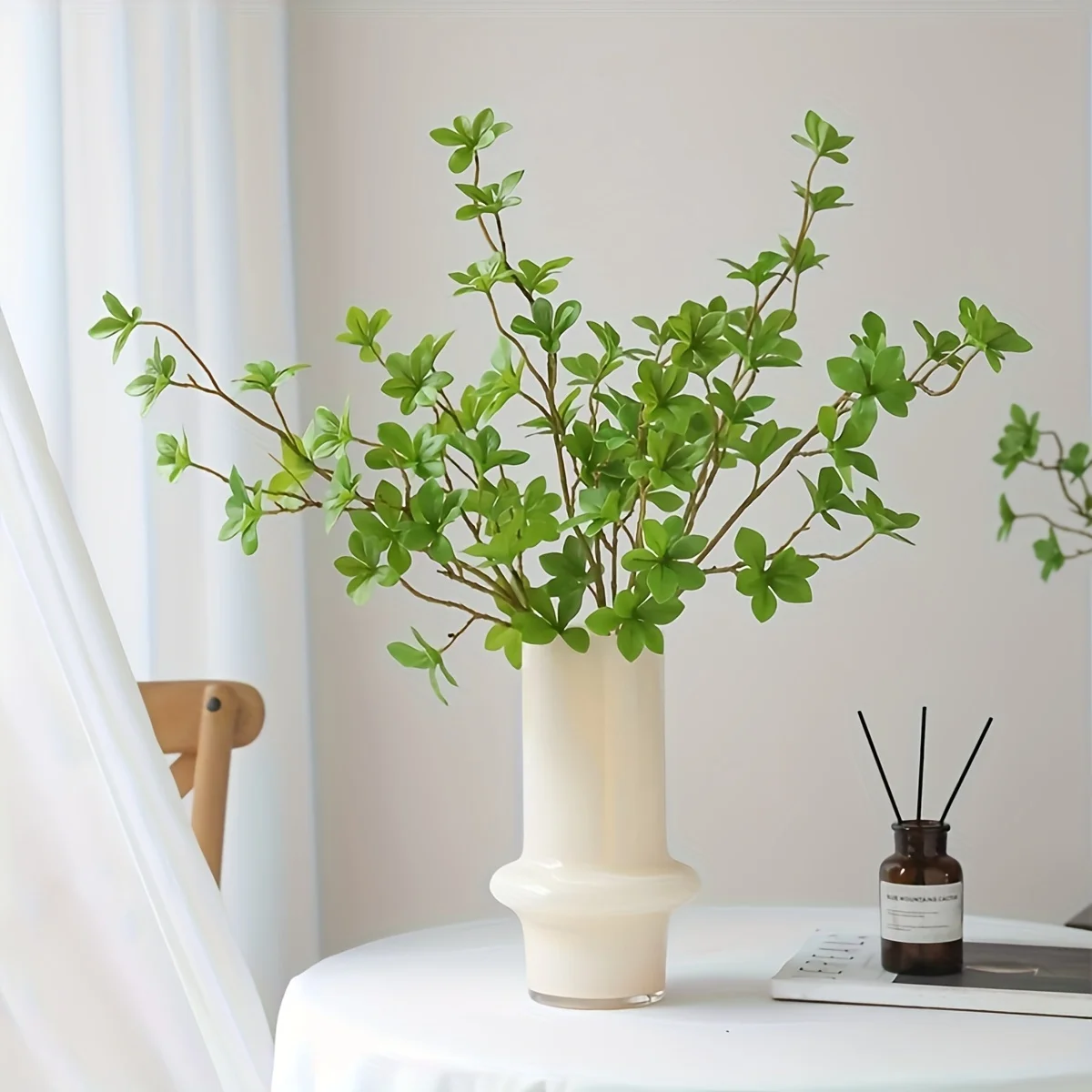 3 stücke, simulierte Grünpflanzen, Wohnzimmer blumen dekorationen, Esstisch dekorationen mit gefälschten Blättern, simulierte Blume – Detail 3