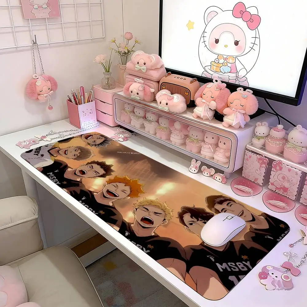 V-Volleyball B-Boy Mouse Pad Gaming Deskmat Sakura Mousepad Anime Office Carpet Gamer Keyboard Computer Desks
