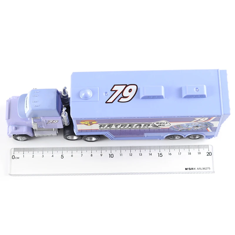 Auto-Transporter Lightning McQueen Jackson Storm Daniel Swervez Chick Hicks' Transporter Legierungs-Druckgussmodell Spielzeug-Container-LKW Geschenke – Detail 22