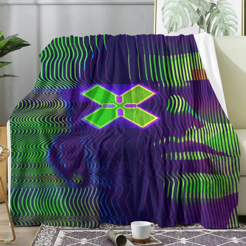 V-VALORANT Throw Soft Flannel Throw Blanket, Lightweight Breathable Summer Nap Blanket For Sofa Home Travel Cozy Decor