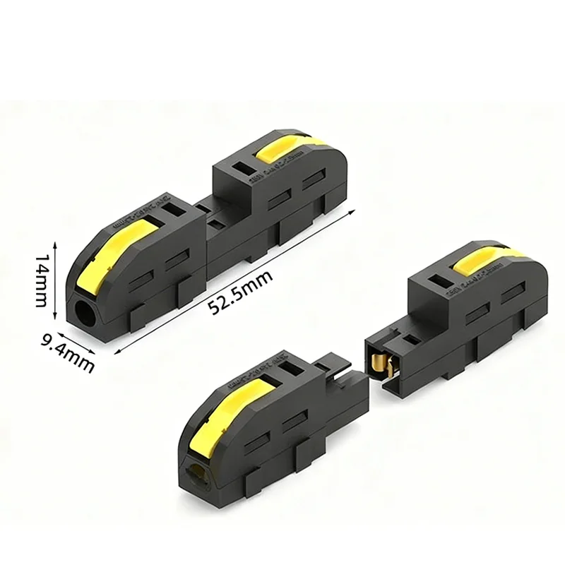 Quick Wire Lever-Nut Connectors, Pluggable & Parallel Compact Push-in Terminal Block for AWG 28-14