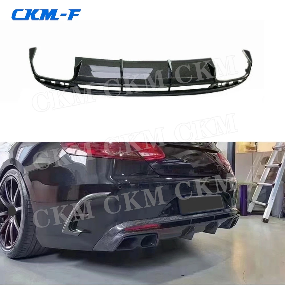 B Style Rear Bumper Diffuser Spoiler Car Body Kits for Mercedes Benz S Class W217 C217 S63 65 AMG Coupe 2014-2019 Accessories