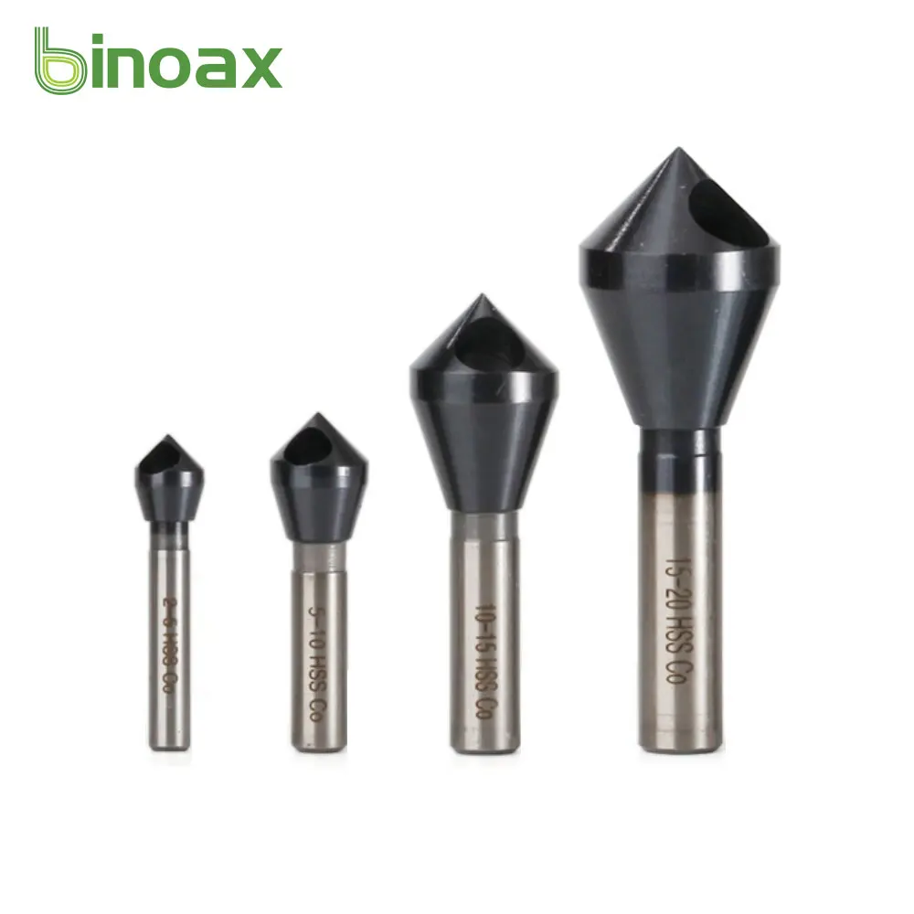 Binoax-broca de avellanado TiAlN M35, desbarbado de cobalto HSSCO, Chaflán de 90 grados, 2-5, 5-10, 10-15, 15-20