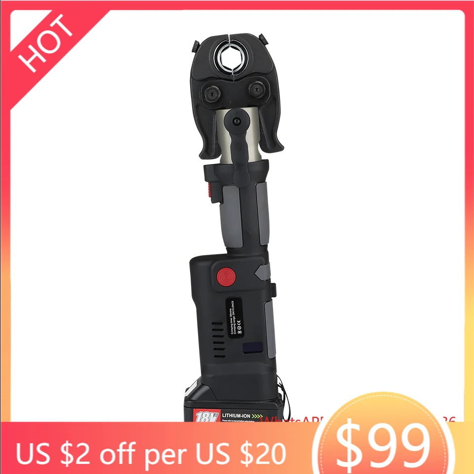 ES-300C Electric Hydraulic Crimping, Cutting, and Pressing Tool - 3-in-1 Multi-Function Tool