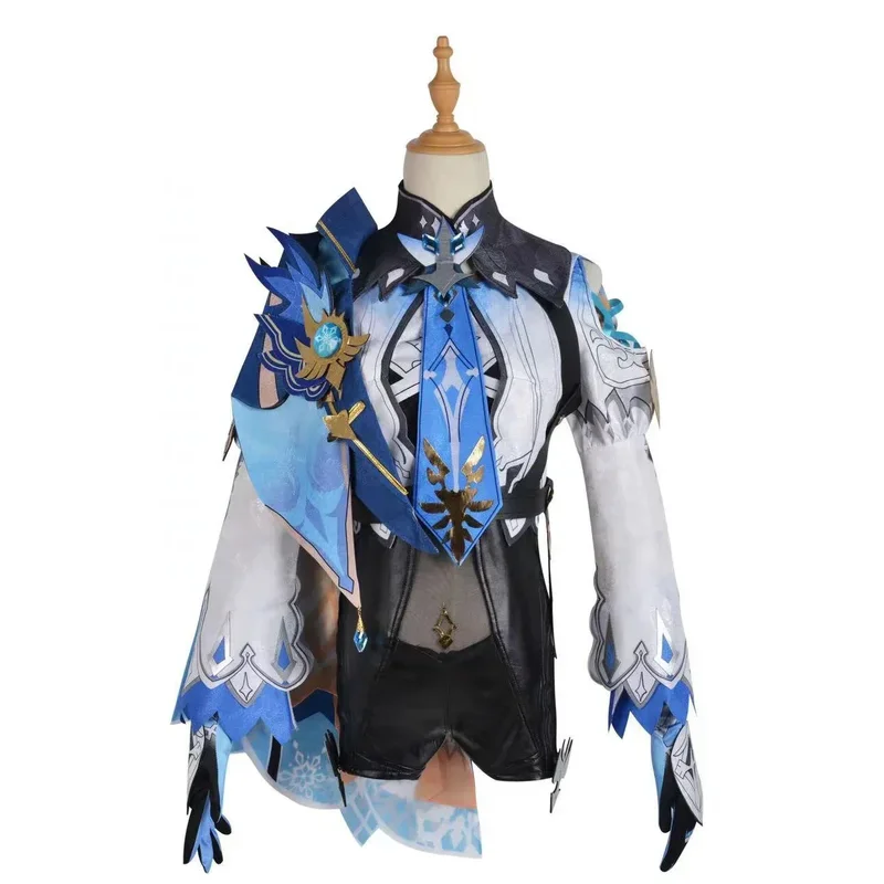 Game Genshin Impact Eula Lawrence Cosplay Costume Halloween Sexy Women's Uniforms Party Reveal Costume Cute Game Set