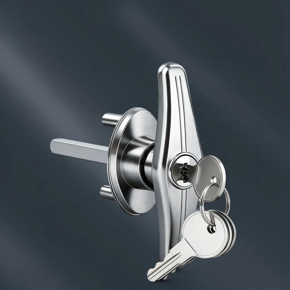 Industrial Grade T Handle Lock For For Biaopai Garage Door Storage Cabinet Security Zinc Alloy Latch Replacement