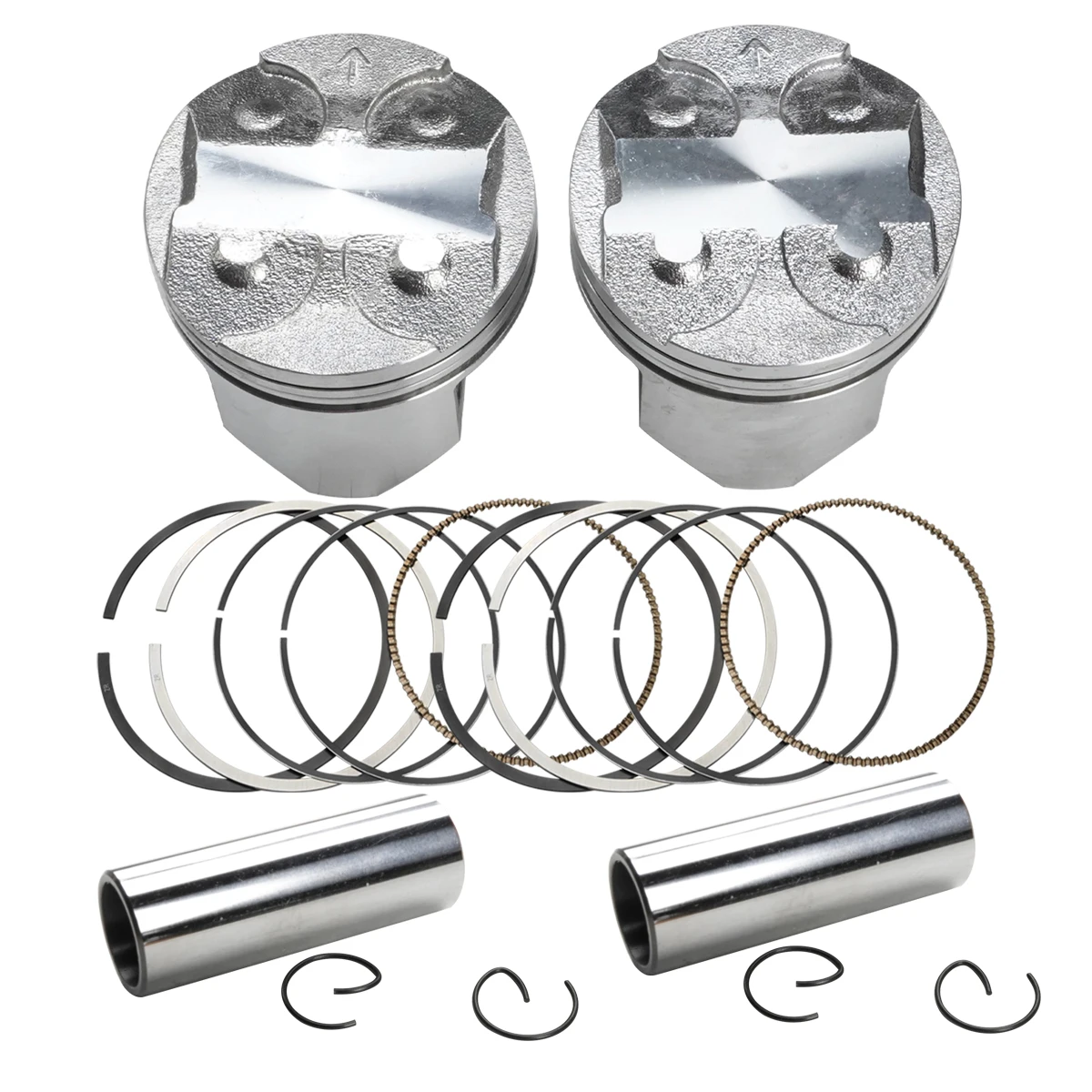 

2pcs 62.25mm Piston Rings Kit For kawasaki ninja250 86-07 GPX250R 88-07 ZZR250 90-07 EL250 (Eliminator 250) 88-96 KLE250 93-01