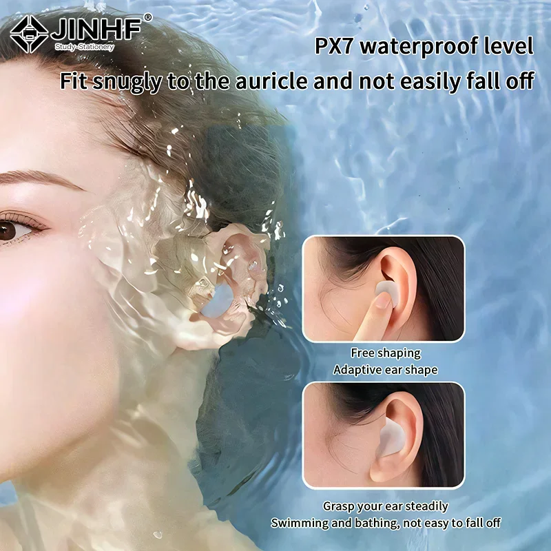 4/6Pcs Soft Silicone Earplugs Wax Ear Plugs Reusable Noise Cancelling Gel Ear Plugs Waterproof Earbuds For Sleeping Swimming