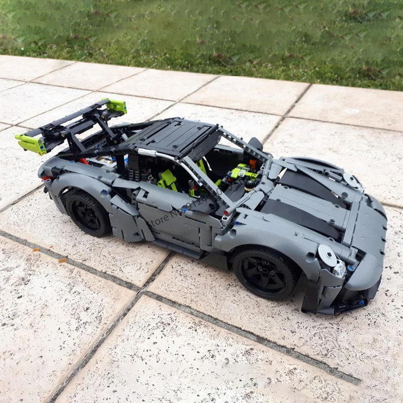 1687Pcs Technical MOC GT3 RS Sports Cars MOD 42056 Medium Ver.Building Block Assembly Racing Car Bricks Model DIY Toys Gift