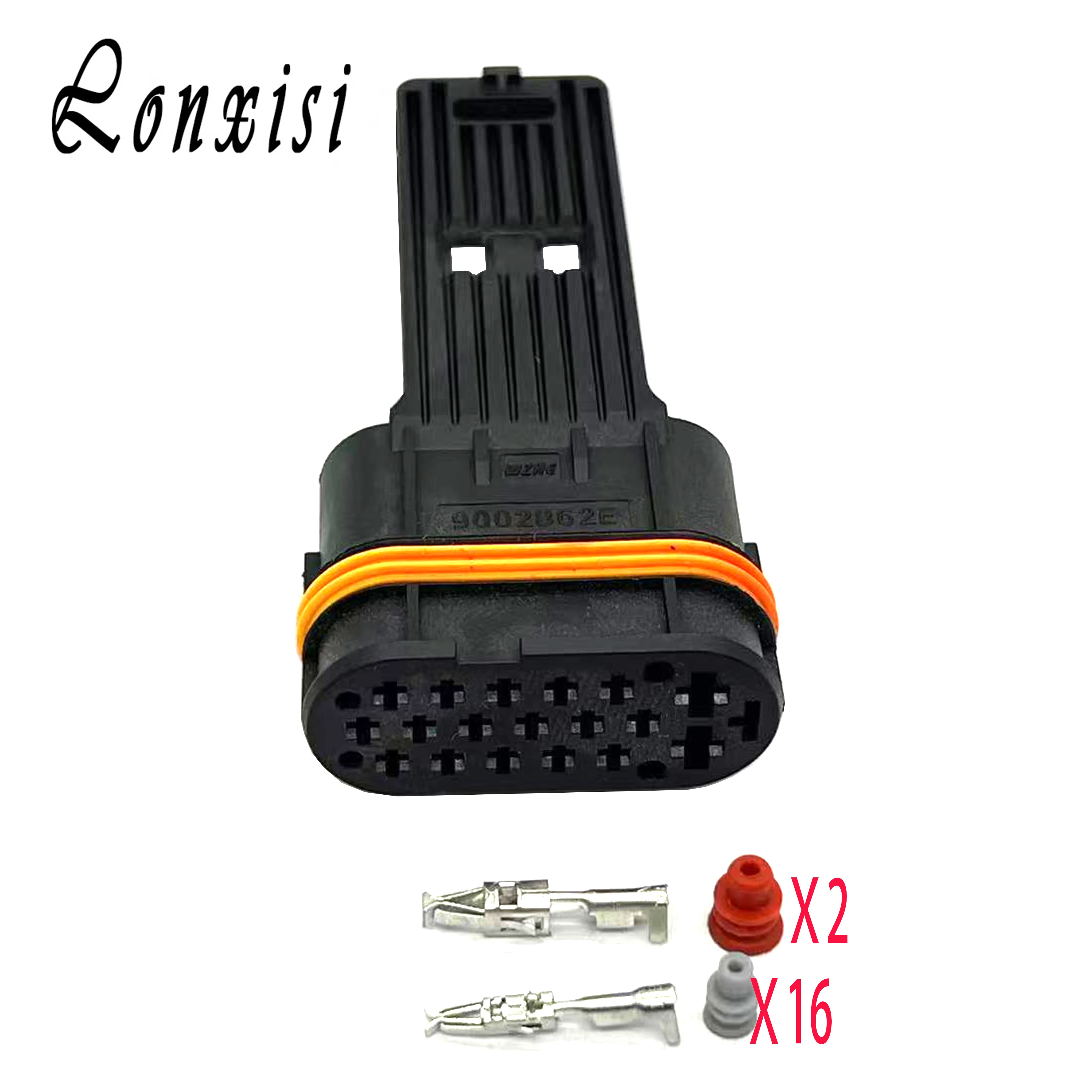 

1/5/10/20/50 Sets 18 Pin Car Female Connector 9002862E Composite Size Hole Terminal Socket Waterproof Electric Plug