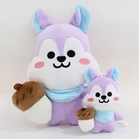 Korean star combination bulletproof JHOPE Zheng number tin plush doll Kawaii Bt21 Plush Doll Keychain Pendant Birthday Gift