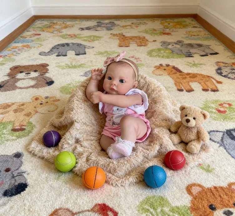 ตุ๊กตา NPK ขนาด 45 ซม. วาดด้วยมือ 100% ผิว 3 มิติ งานศิลปะสะสม พร้อมเส้นเลือดที่มองเห็นได้ ตัวทำจากผ้าเนื้อนุ่ม แบบ Reborn Meadow Bebe ของเล่นเด็ก ของขวัญ